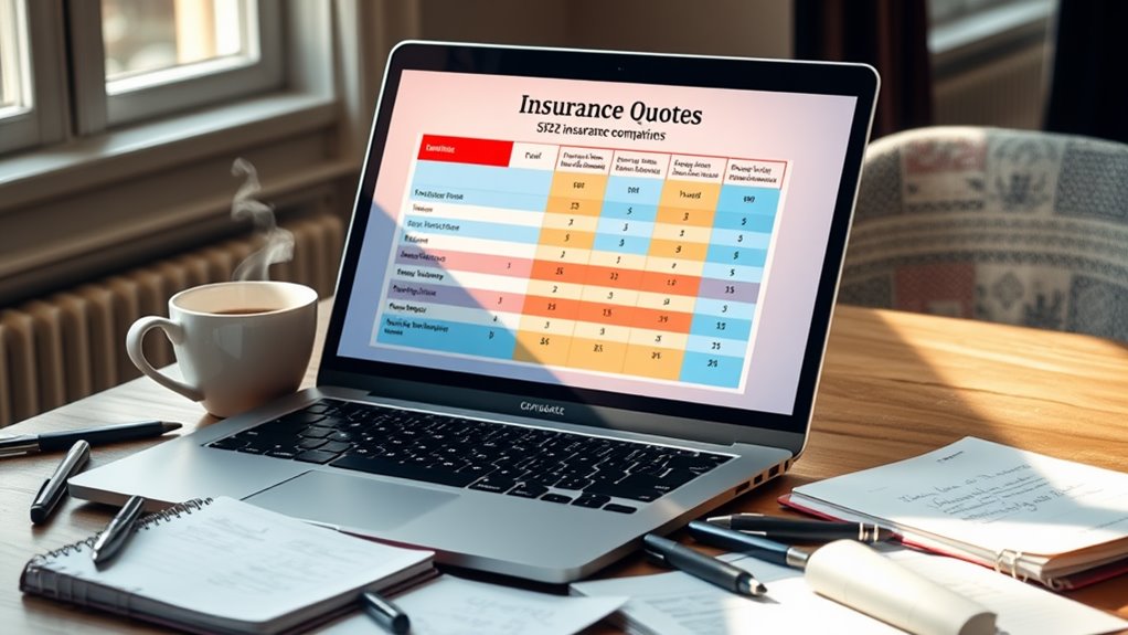 insurance quotes comparison process